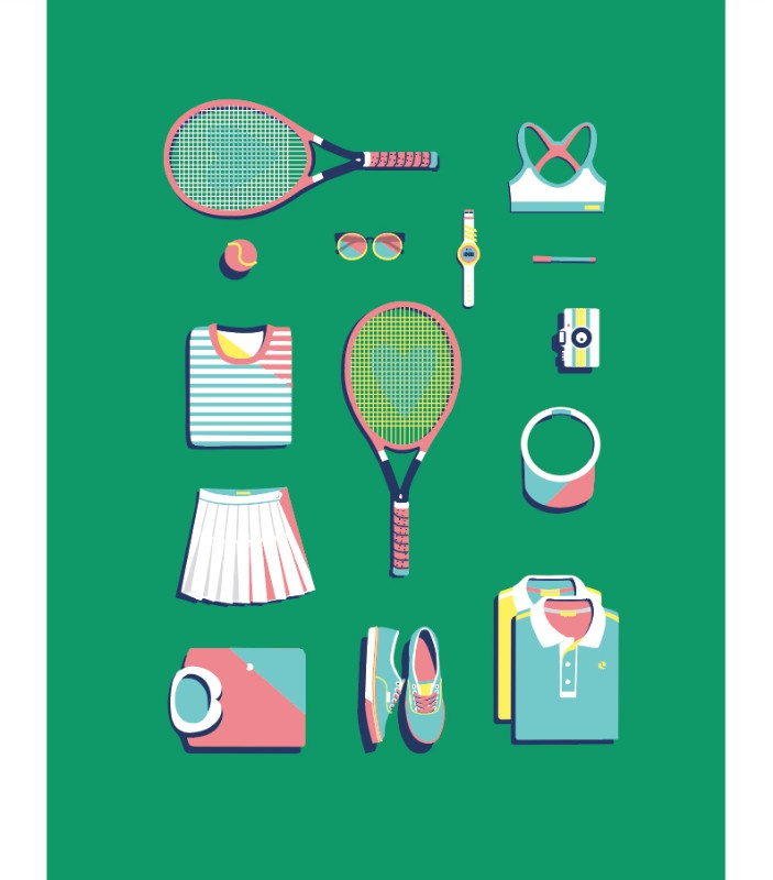 illustration laurence bentz tennis panoplie.jpg - Laurence BENTZ | Virginie